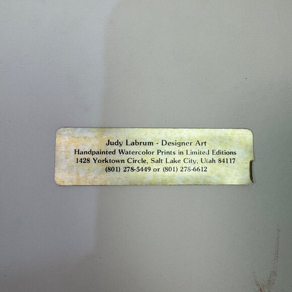 Judy Labrum Handpainted Watercolor Tulip Artwork Framed Limited Edition Matte Fr - Picture 6 of 6